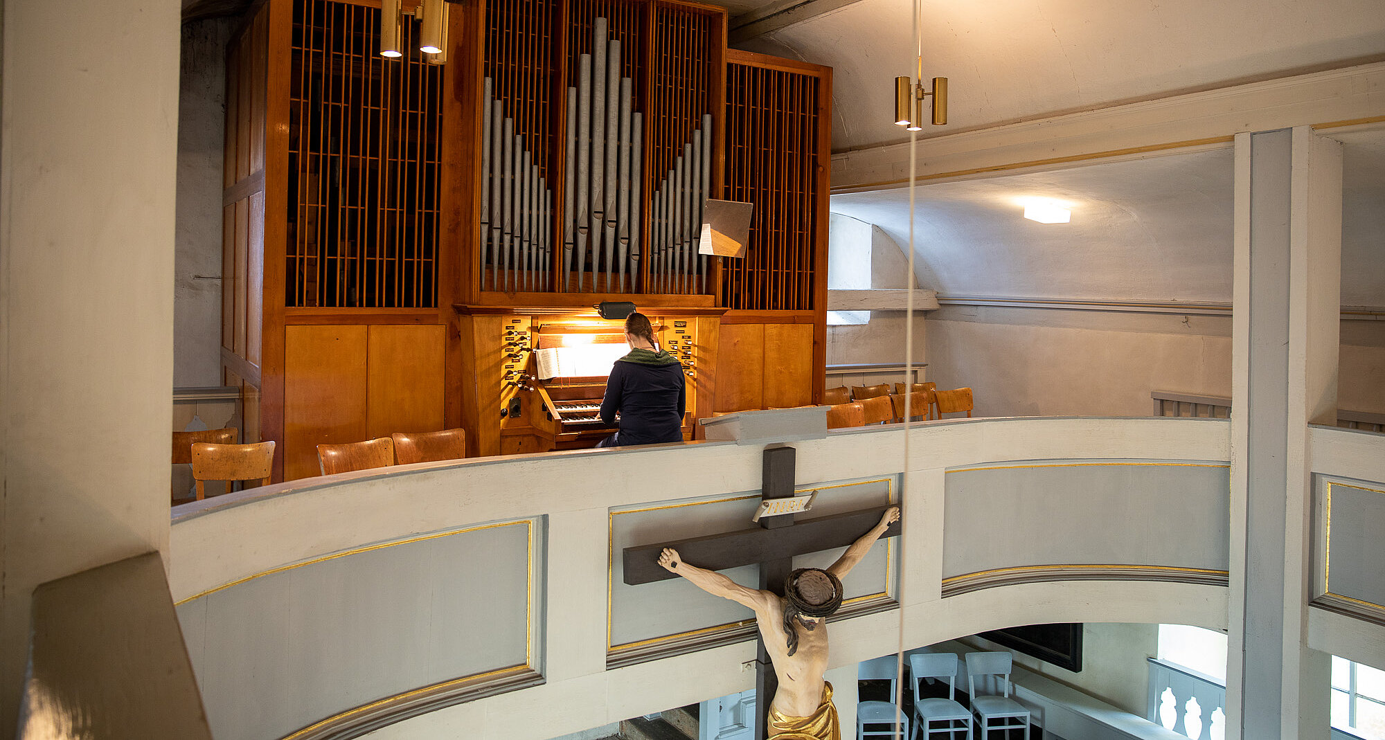 Jehmlich-Orgel in Kirche St. Benignus, Bischleben